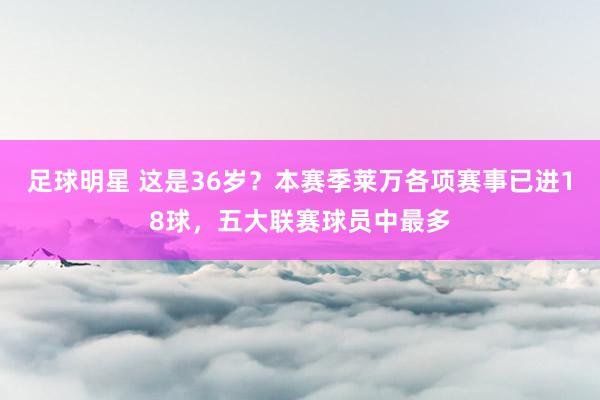 足球明星 这是36岁？本赛季莱万各项赛事已进18球，五大联赛球员中最多