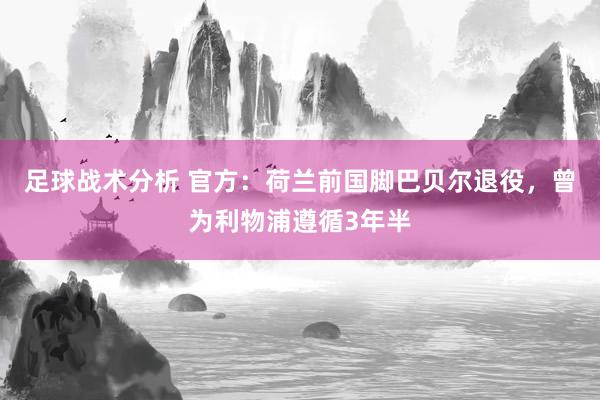 足球战术分析 官方：荷兰前国脚巴贝尔退役，曾为利物浦遵循3年半