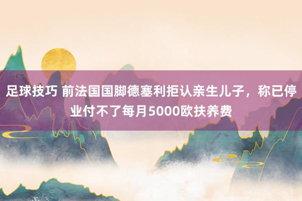 足球技巧 前法国国脚德塞利拒认亲生儿子，称已停业付不了每月5000欧扶养费