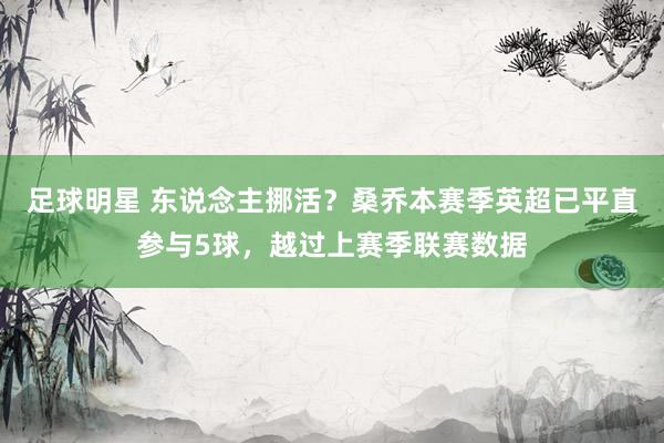 足球明星 东说念主挪活？桑乔本赛季英超已平直参与5球，越过上赛季联赛数据