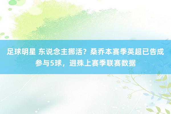 足球明星 东说念主挪活？桑乔本赛季英超已告成参与5球，迥殊上赛季联赛数据