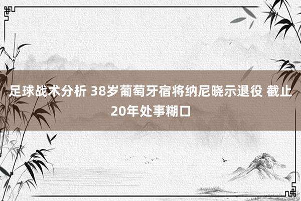 足球战术分析 38岁葡萄牙宿将纳尼晓示退役 截止20年处事糊口